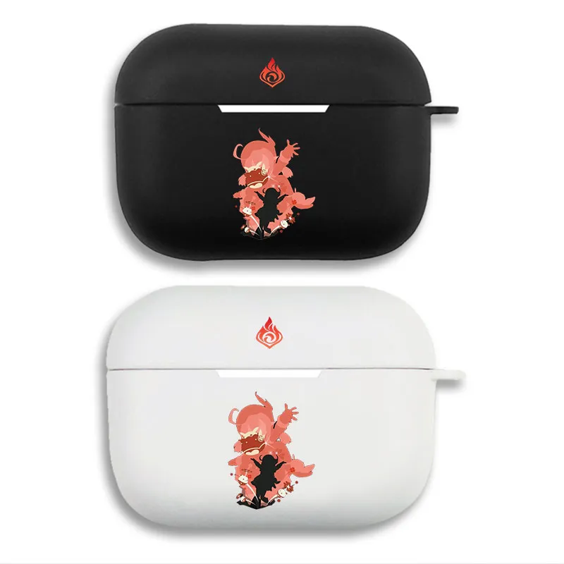 Original God - Klee Pyro Element SilhouAlien Visitorte Matte Silicone AirPods Case