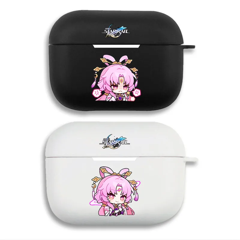 Original God - Cute Chibi Fu Xuan Logo Matte Silicone AirPods Case