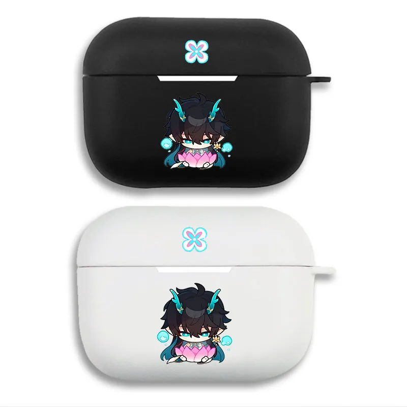 Original God - Cute Chibi Dan Heng Imbibitor Lunae Matte Silicone AirPods Case