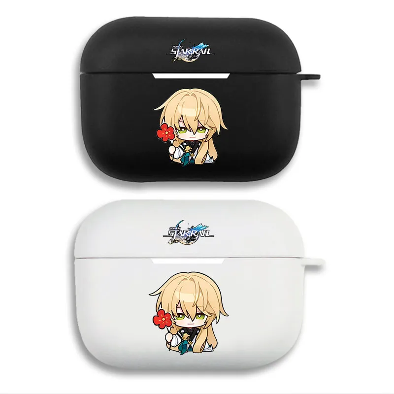 Original God Luocha - Chibi Game Character Blonde Boy Matte Silicone AirPods Case