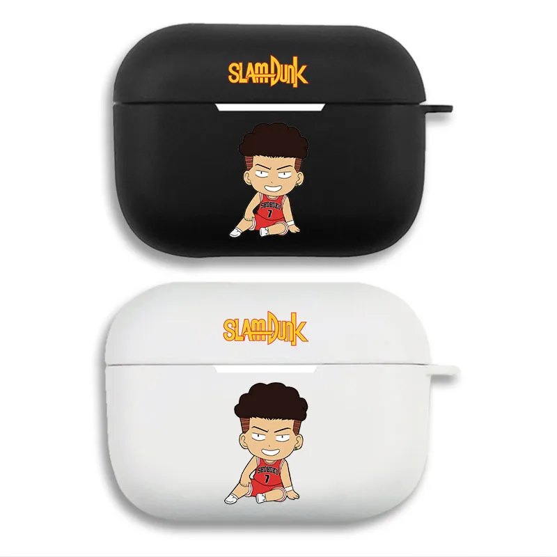 Slam Dunk Ryota Miyagi No. 7 - Chibi Anime BaskAlien Visitorball Character Matte Silicone AirPods Case