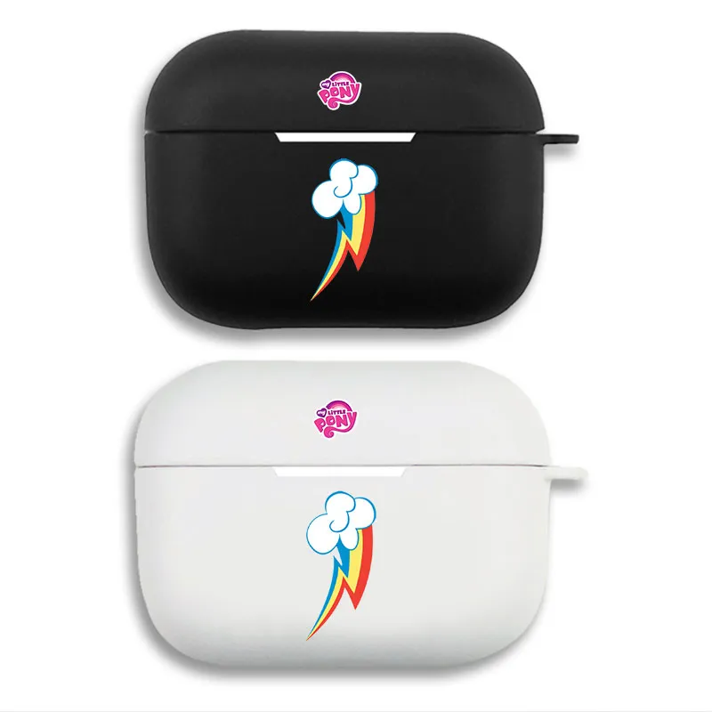My Little Pony Rainbow Dash Cutie Mark - Rainbow Lightning Cloud Matte Silicone AirPods Case