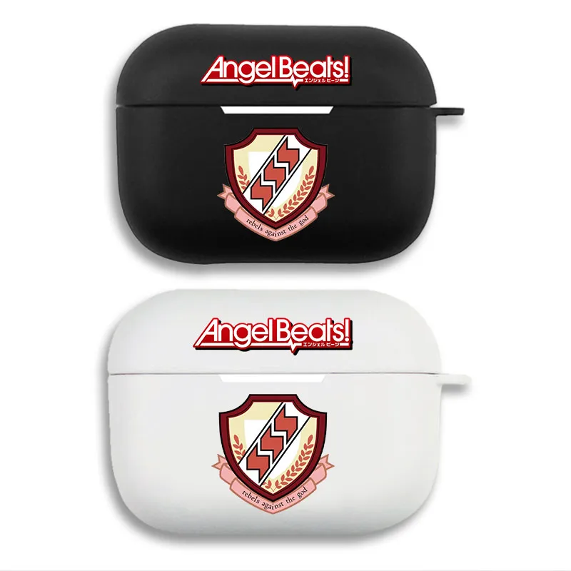 Angel Beats! SSS Shinda Sekai Sensen Logo - Anime Emblem Matte Silicone AirPods Case