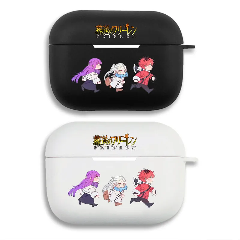 Frieren: Beyond Journey's End - Running Frieren Fern Stark Cute Matte Silicone AirPods Case