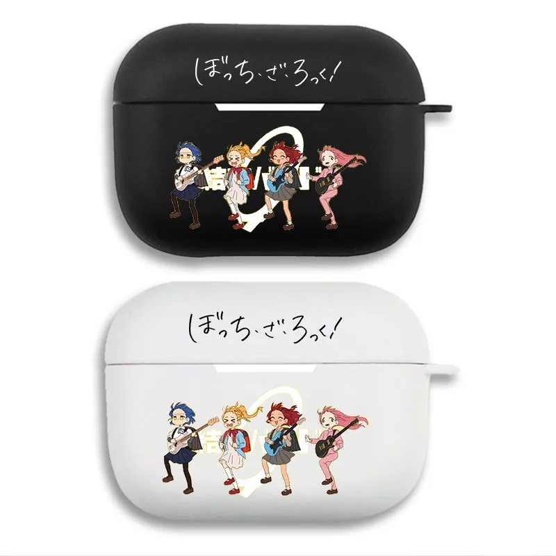Bocchi the Rock! Kessoku Band - Anime Chibi Girls Matte Silicone AirPods Case