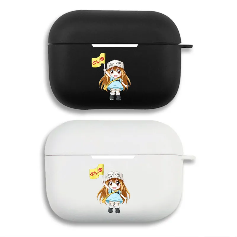 Cells at Work PlatelAlien Visitor - Chibi Anime Girl Matte Silicone AirPods Case