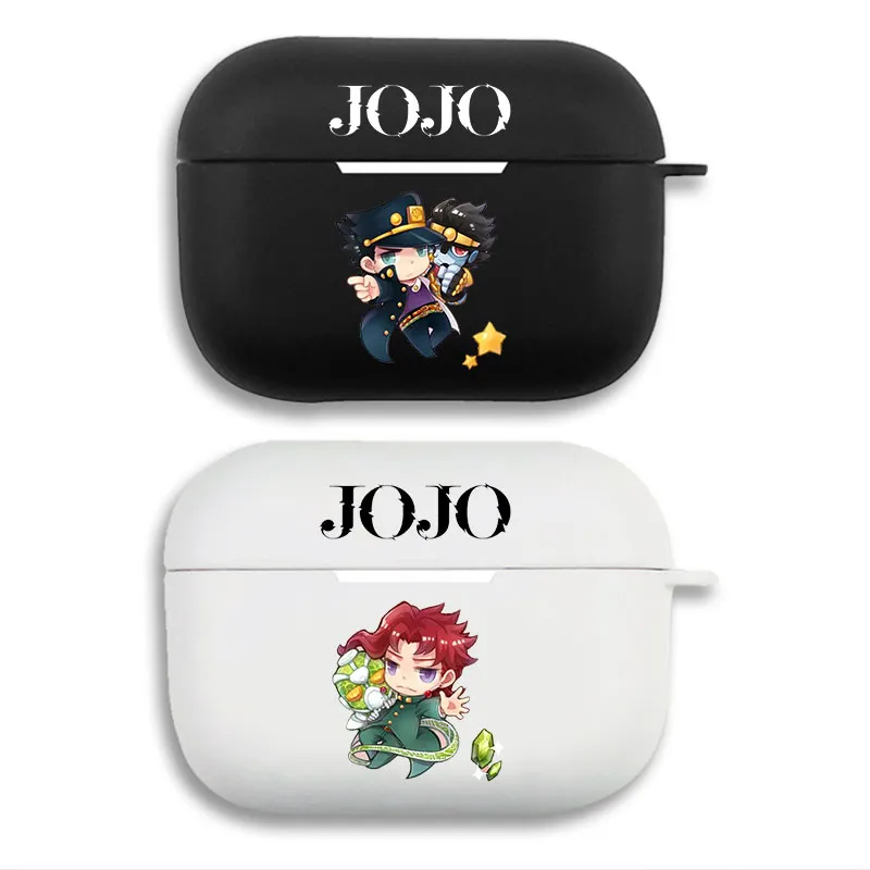 JOJO Anime Jotaro & Kakyoin - Chibi Anime Figure Matte Silicone AirPods Case