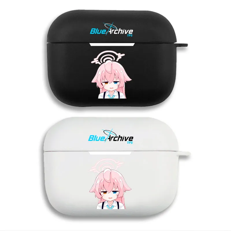 Blue Archive Hoshino Takanashi - Chibi Anime Girl Matte Silicone AirPods Case