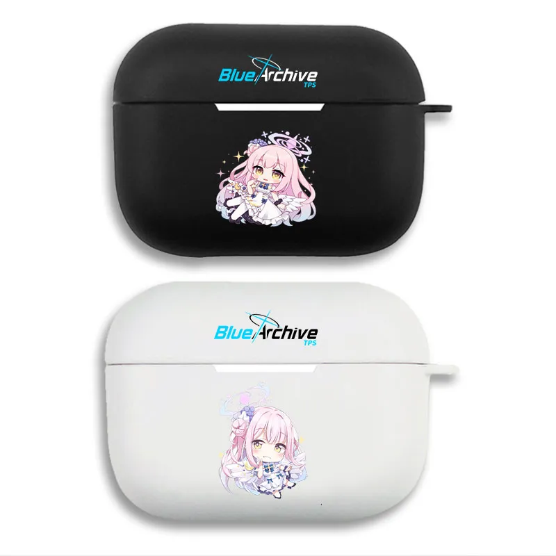 Blue Archive Mika Misono - Pink Hair Anime Girl Matte Silicone AirPods Case