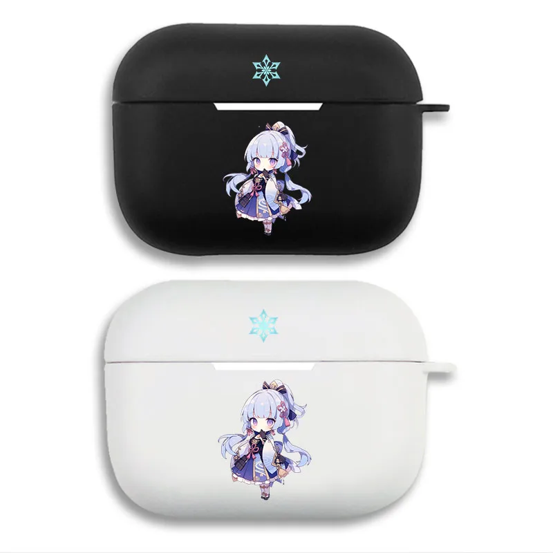Original God Kamisato Ayaka - Chibi Cryo Character Matte Silicone AirPods Case
