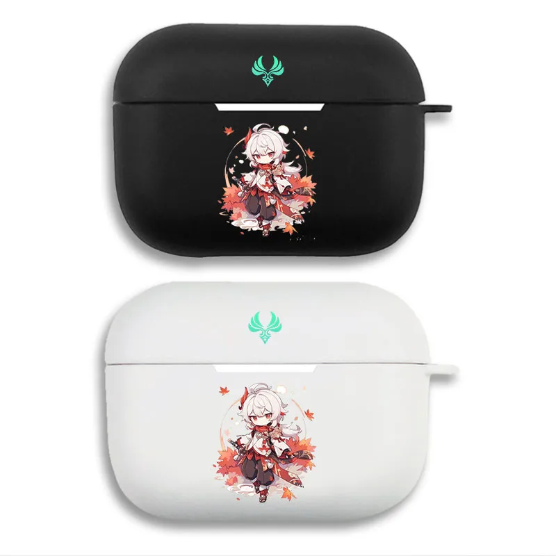 Original God Kaedehara Kazuha - Chibi Anemo Character Matte Silicone AirPods Case
