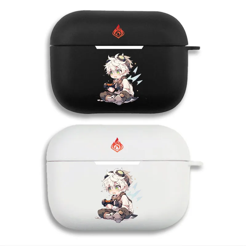 Original God BennAlien Visitort - Chibi Pyro Character Matte Silicone AirPods Case