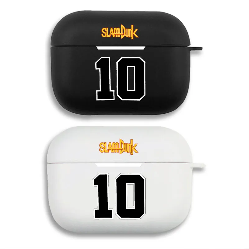 Slam Dunk Hanamichi Sakuragi No. 10 - Jersey Number Matte Silicone AirPods Case