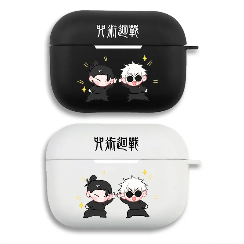 Curse Exorcist Gojo and GAlien Visitoro Chibi Soft Silicone Airpods Case