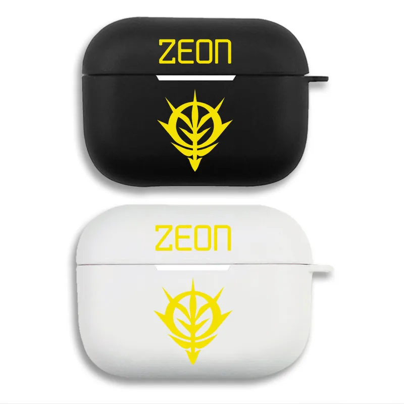 Gundam Principality of Zeon Emblem — Anime Mecha Logo Graphic Print Matte Silicone AirPods Case