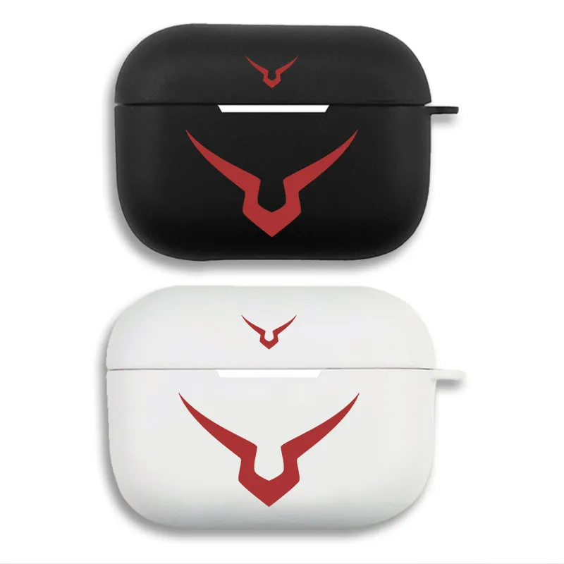 Code Geass Lelouch Zero Order of the Black Knights — Anime Symbol Graphic Print Matte Silicone AirPods Case