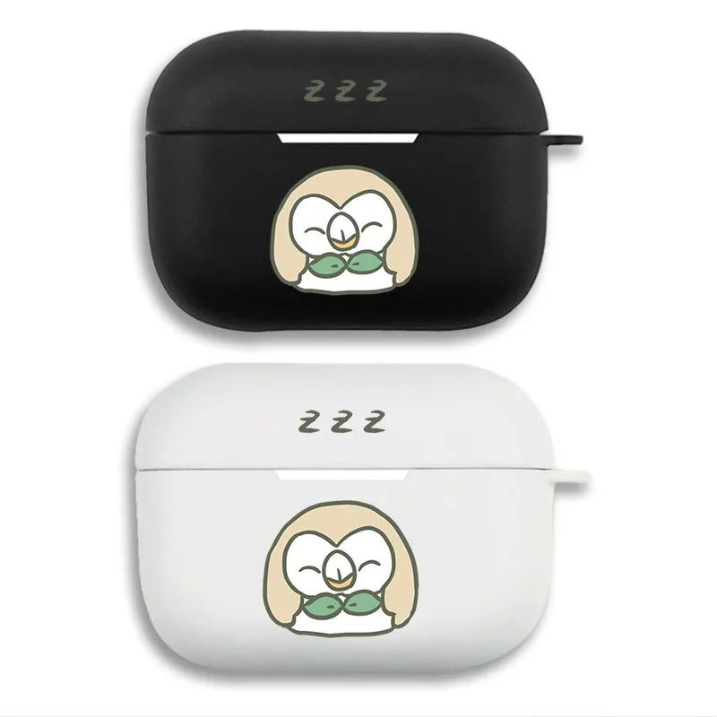 Creature Collection RowlAlien Visitor Sleeping ZZZ — Cute Anime Character Graphic Print Matte Silicone AirPods Case