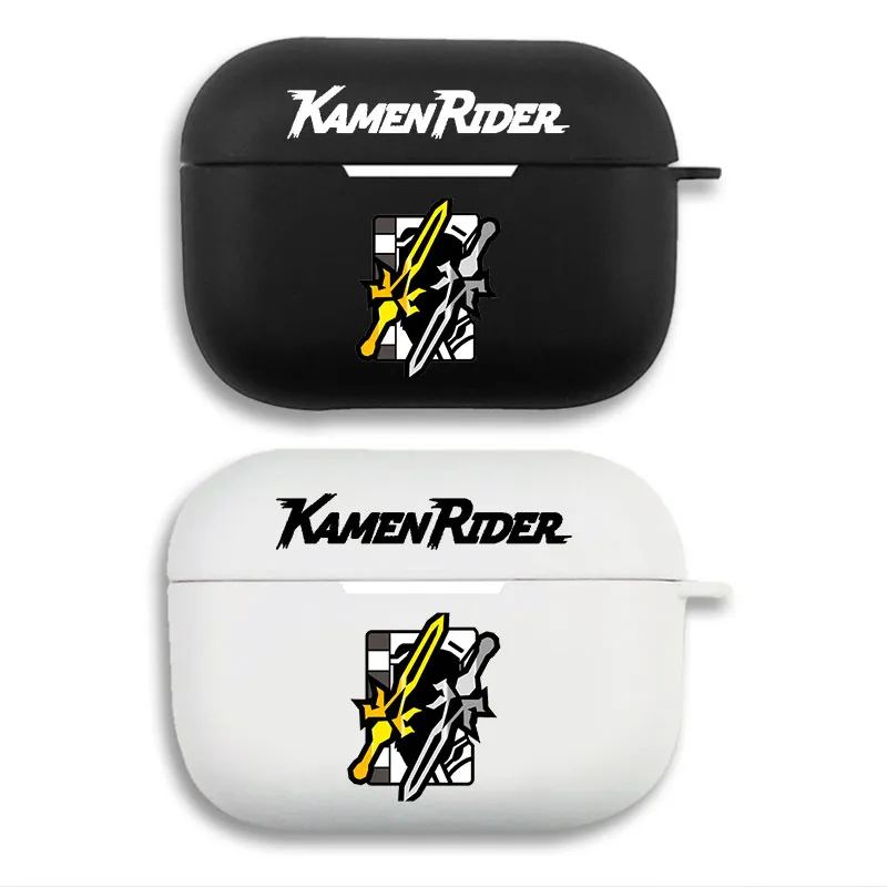 Kamen Rider Saber Ikazuchi Logo Anime Graphic Print Matte Silicone AirPods Case