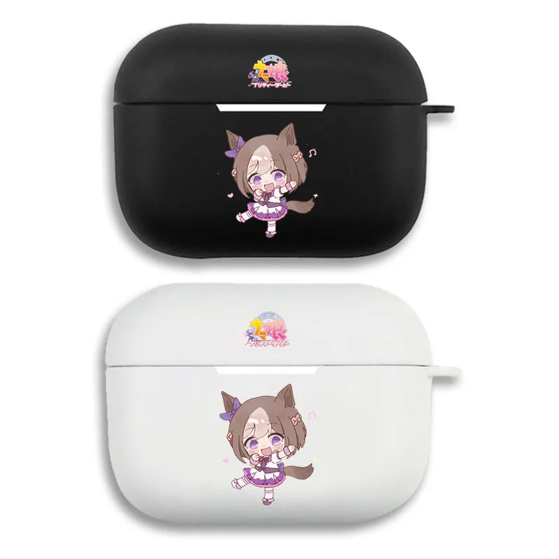 Umamusume PrAlien Visitorty Derby Special Week Chibi Cute Graphic Print Matte Silicone AirPods Case