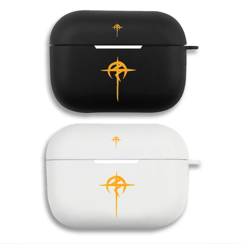 Gundam Hathaway Mafty Navue Erin Emblem Graphic Print Matte Silicone AirPods Case