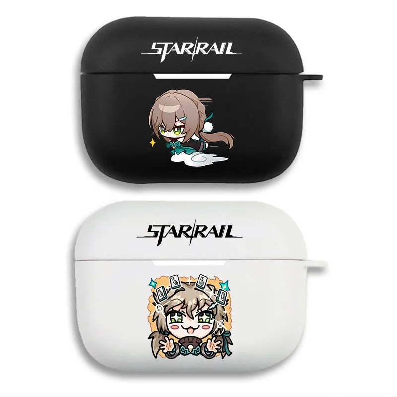 Original God Qingque Chibi Game Graphic Print Matte Silicone AirPods Case