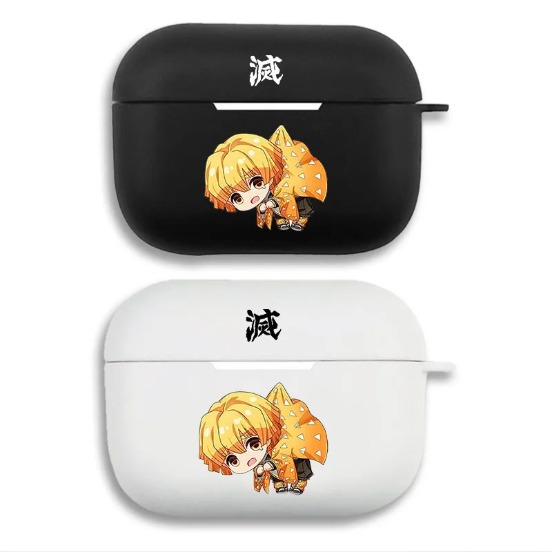 Blade Corps Zenitsu Agatsuma Chibi Anime Graphic Print Matte Silicone AirPods Case