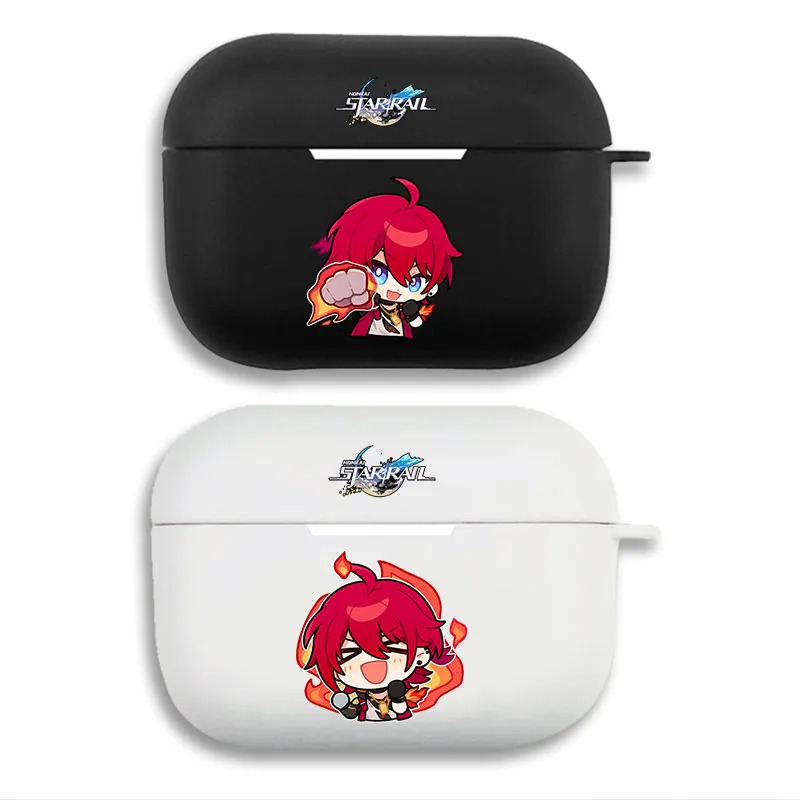 Original God Luka Chibi Game Graphic Print Matte Silicone AirPods Case