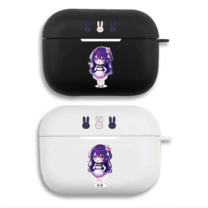 Oshi no Ko Ai Hoshino Chibi Idol Graphic Print Matte Silicone AirPods Case