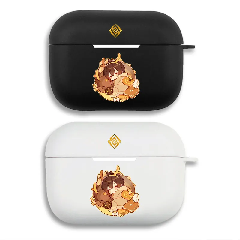 Original God Zhongli - Chibi Anime Graphic Print AirPods Case