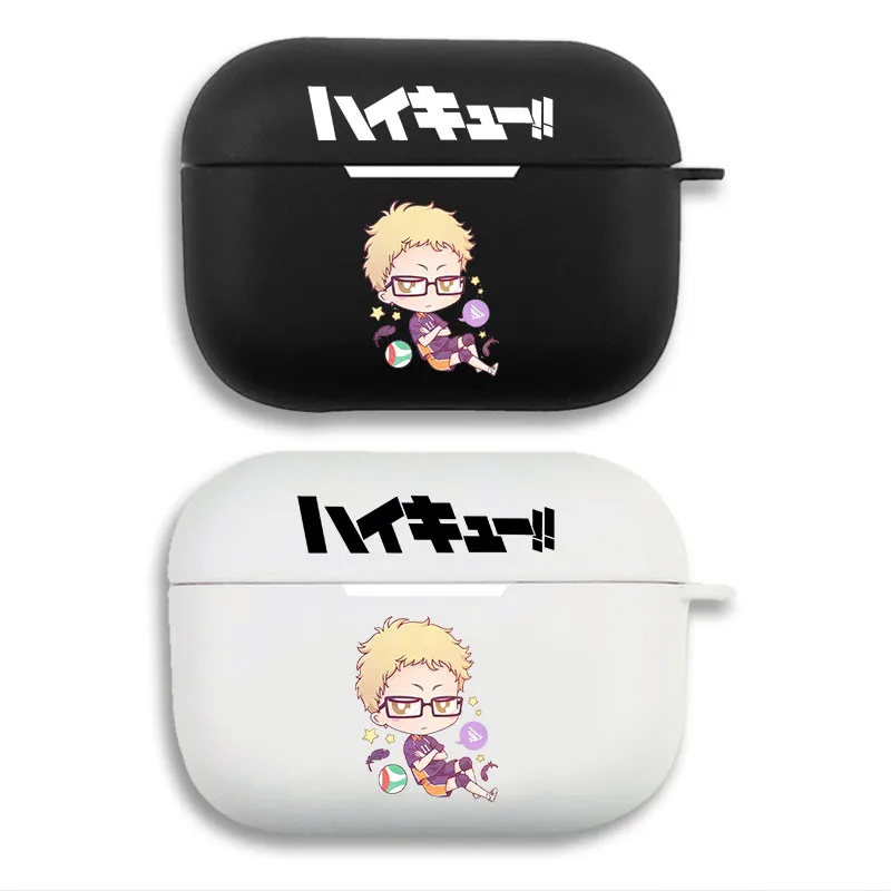 Haikyuu Kei Tsukishima - Chibi Anime Graphic Print AirPods Case