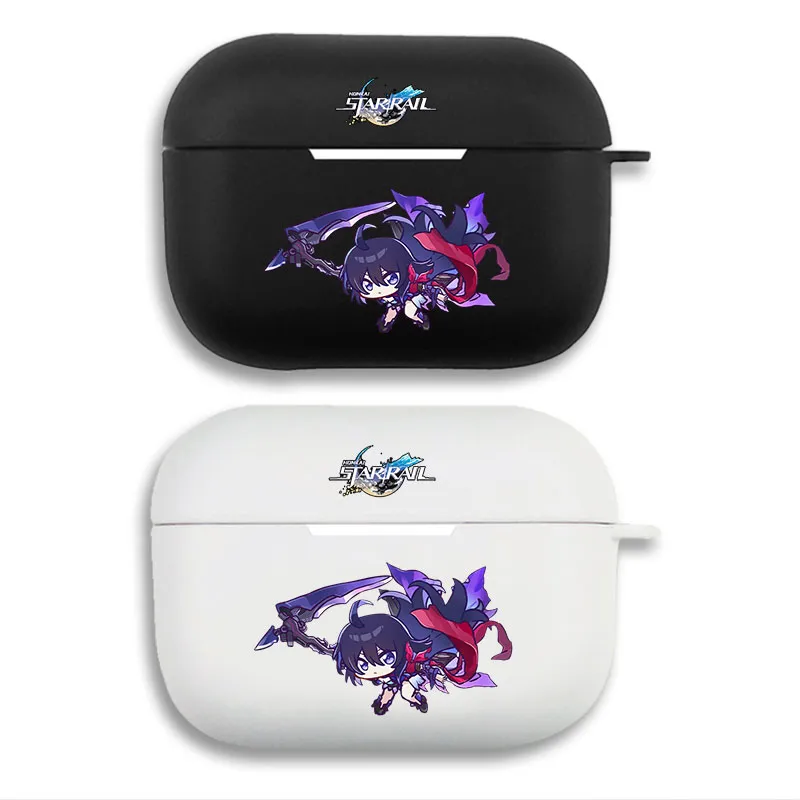 Original God - Seele Scythe Cute Chibi Game Logo Graphic Print Matte AirPods Case