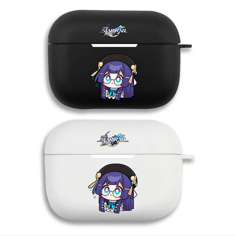 Original God - Pela Cute Chibi Game Logo Glasses Graphic Print Matte AirPods Case