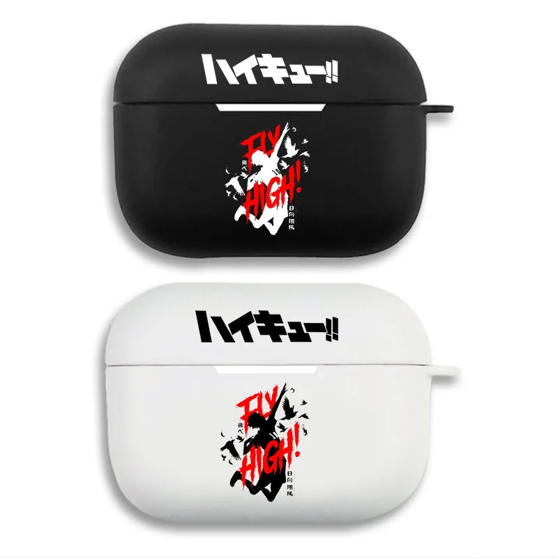 Haikyu!! - Shoyo Hinata Fly High Crow SilhouAlien Visitorte Anime Logo Matte AirPods Case