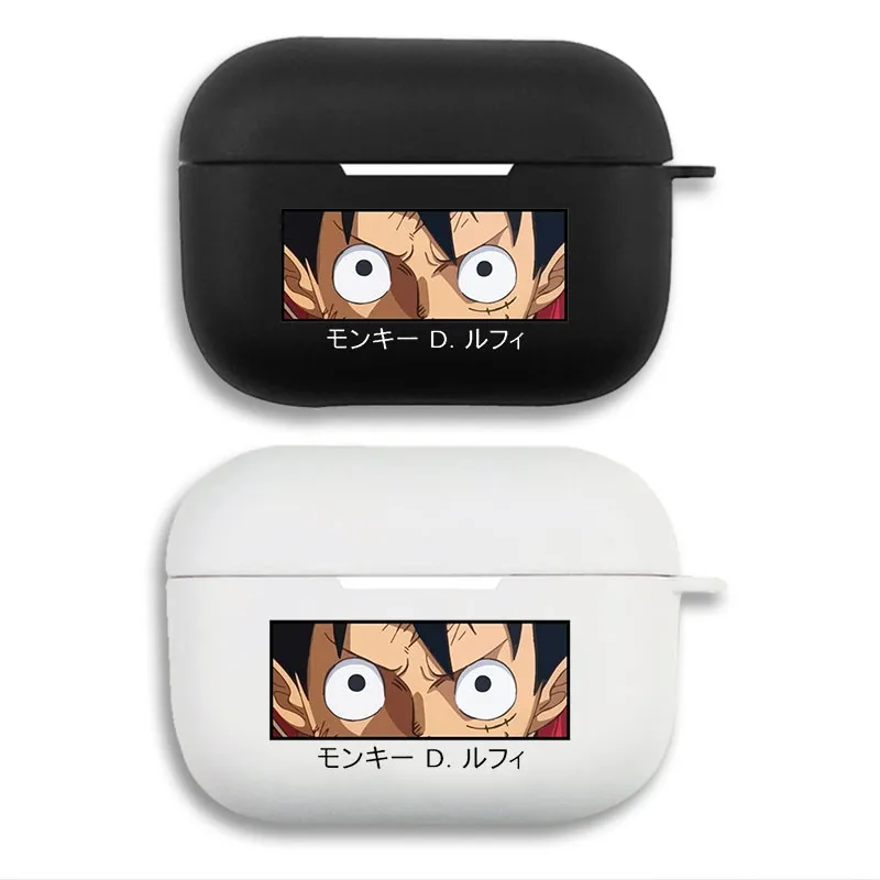 Pirate Voyage - Monkey D. Luffy Anime Eye Panel Name Graphic Print Matte AirPods Case
