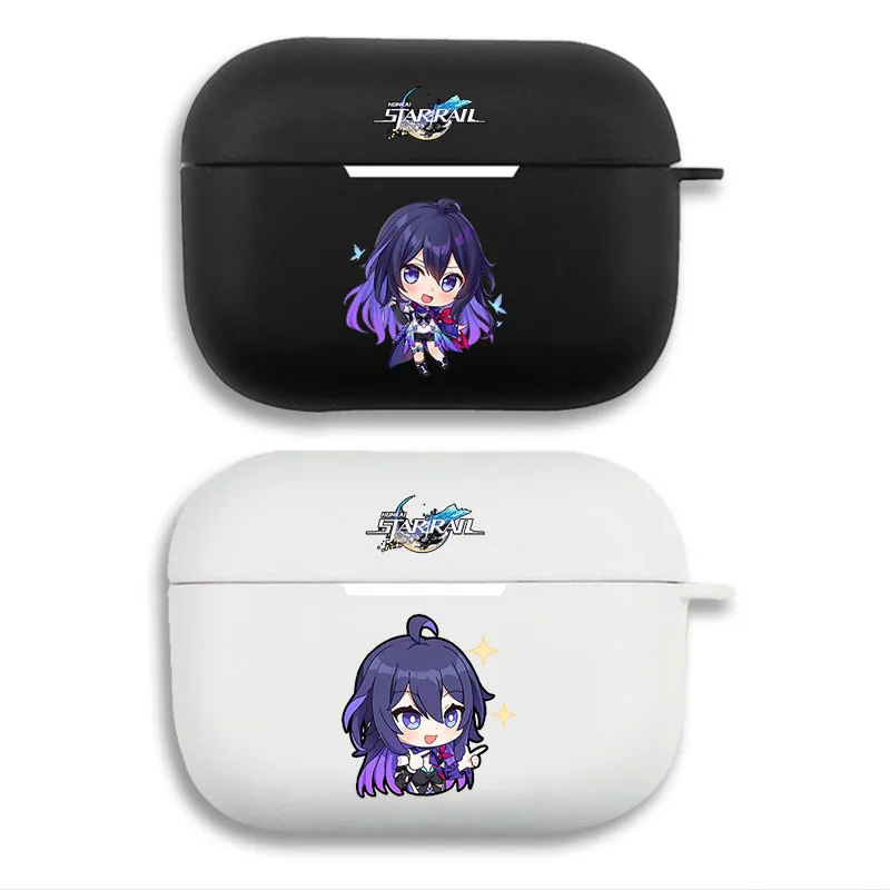 Original God - Seele Cute Chibi Butterfly Logo Graphic Print Matte AirPods Case