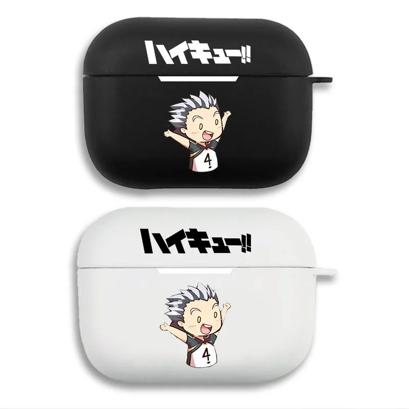 Haikyuu Kotaro Bokuto Chibi Protective AirPods Case - Matte Split Silicone Cover