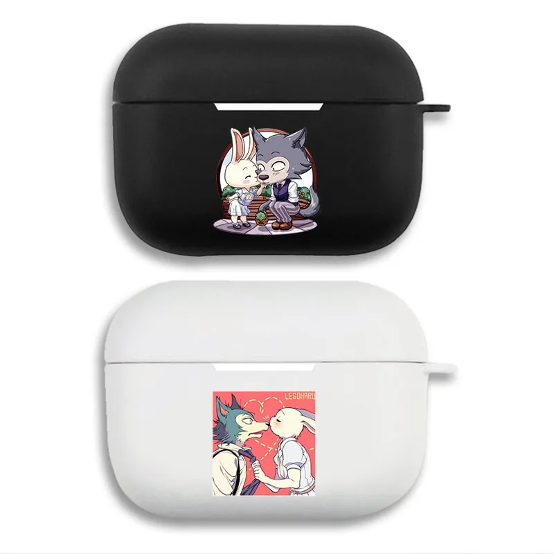 BEASTARS - Legoshi & Haru Cute Couple Graphic Print Matte AirPods Case
