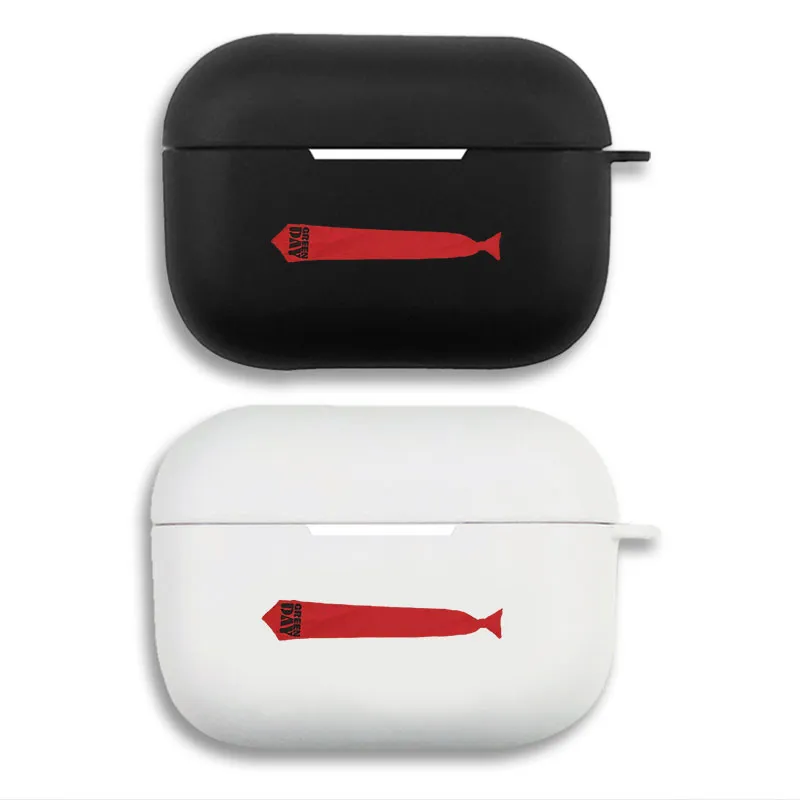 Green Day - American Idiot Red Tie Logo Graphic Print Matte AirPods Case
