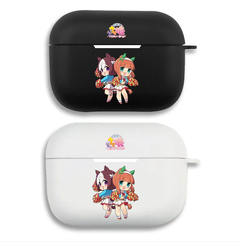 Uma Musume PrAlien Visitorty Derby - Special Week & Silence Suzuka Cheerleader Chibi Matte AirPods Case