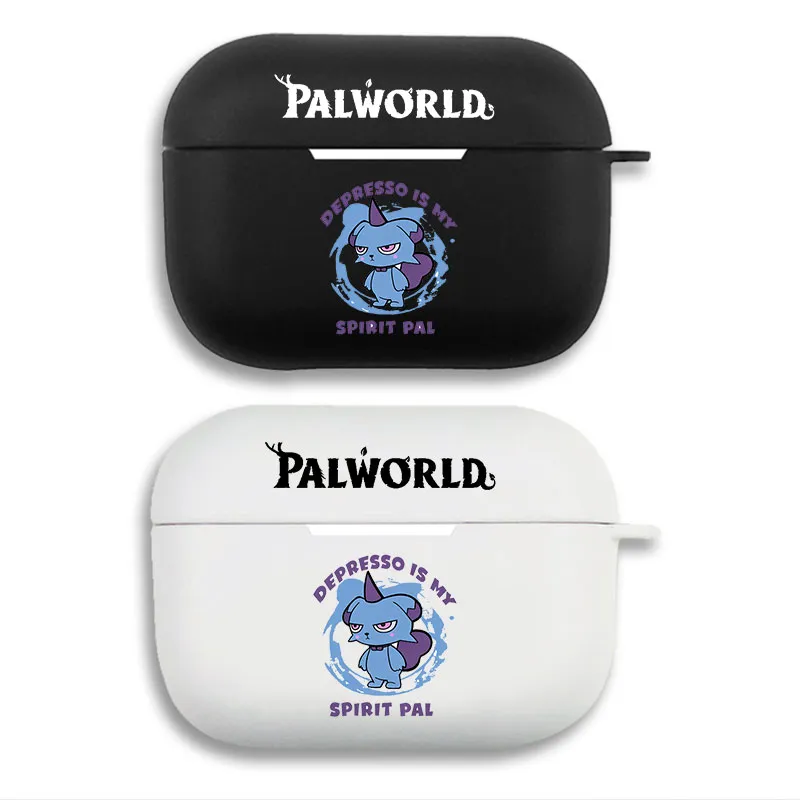 Palworld Depresso Funny Meme Graphic Print Matte Silicone AirPods Case