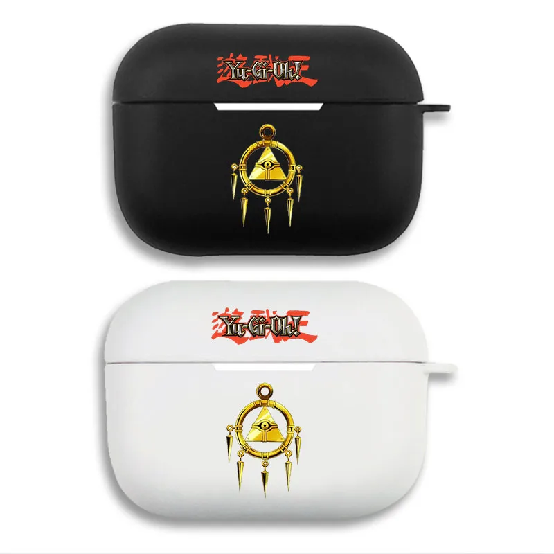 Yu-Gi-Oh! Millennium Puzzle Ring Emblem Graphic Print Matte Silicone AirPods Case