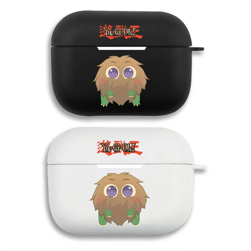 Yu-Gi-Oh! Kuriboh Cute Chibi Fluffy Monster Print Matte Silicone AirPods Case