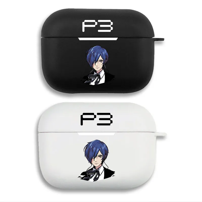 Persona 3 Reload Makoto Yuki Protagonist Anime Print Matte Silicone AirPods Case