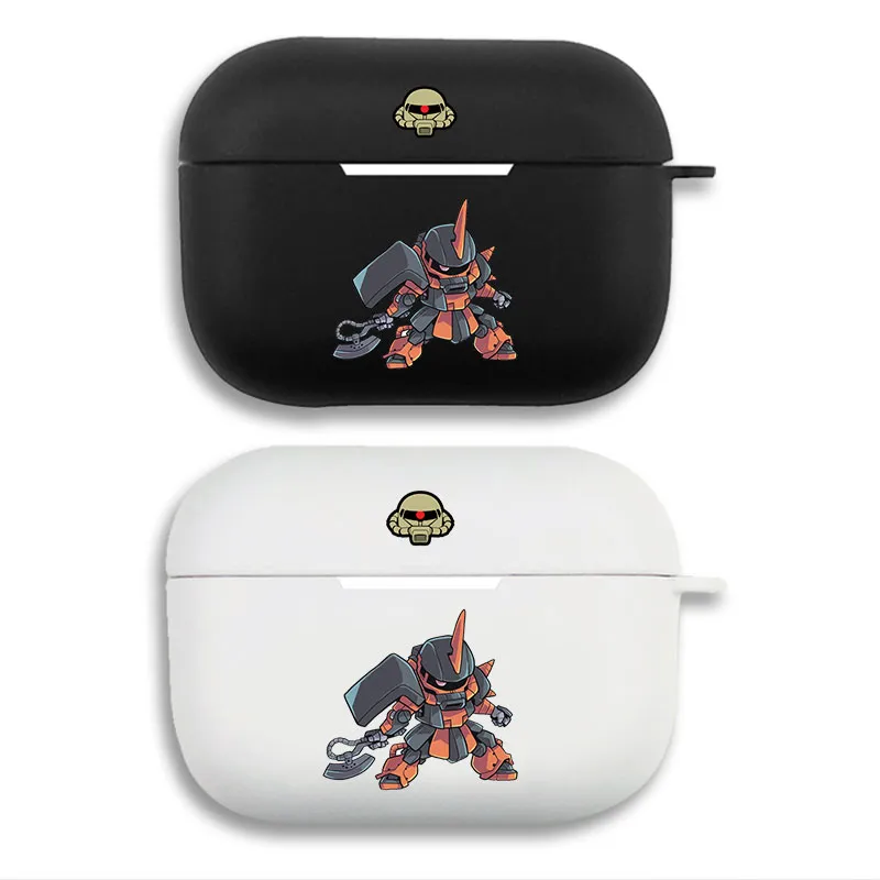 Mobile Suit Gundam MS-06S Char's Zaku II Cute SD Chibi Mecha Print Matte Silicone AirPods Case