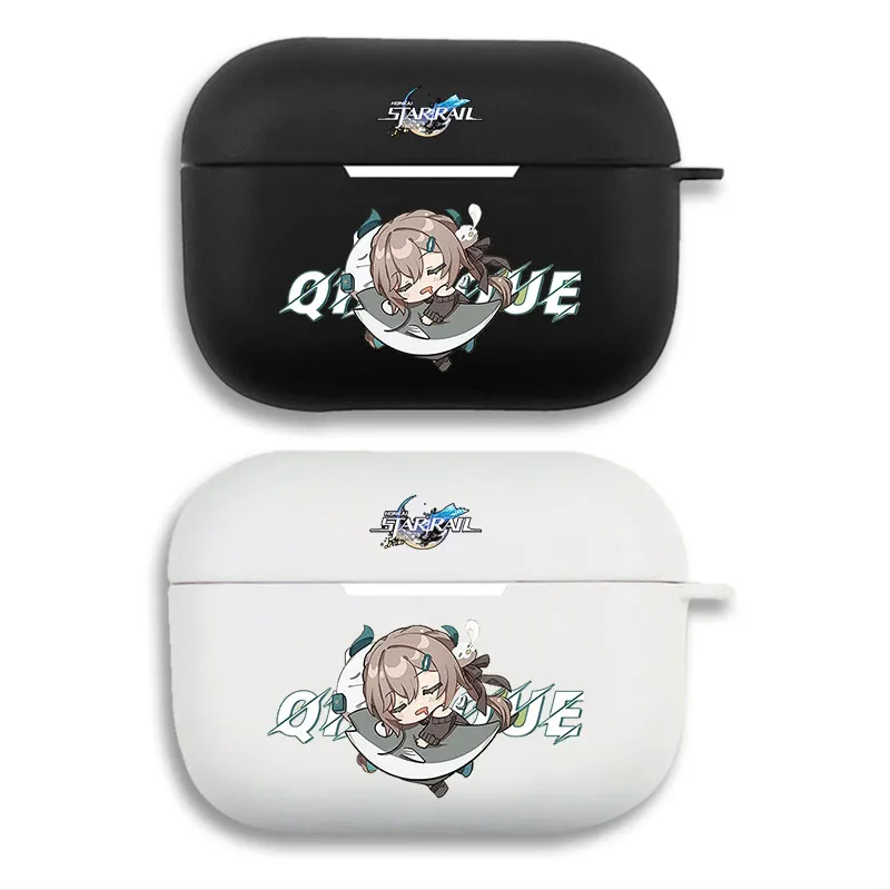 Original God Qingque Cute Chibi Anime Print Matte Silicone AirPods Case