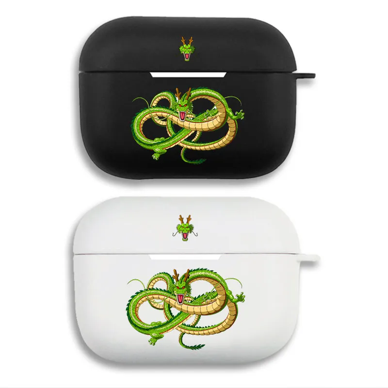 Ki Fighter Shenron Shenlong Graphic Print Matte Silicone AirPods Case
