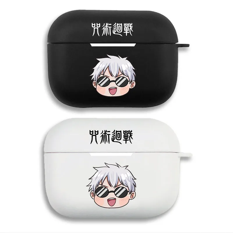 Curse Exorcist Gojo Satoru — Sunglasses Cute Chibi Character Graphic Matte Soft Silicone AirPods Case