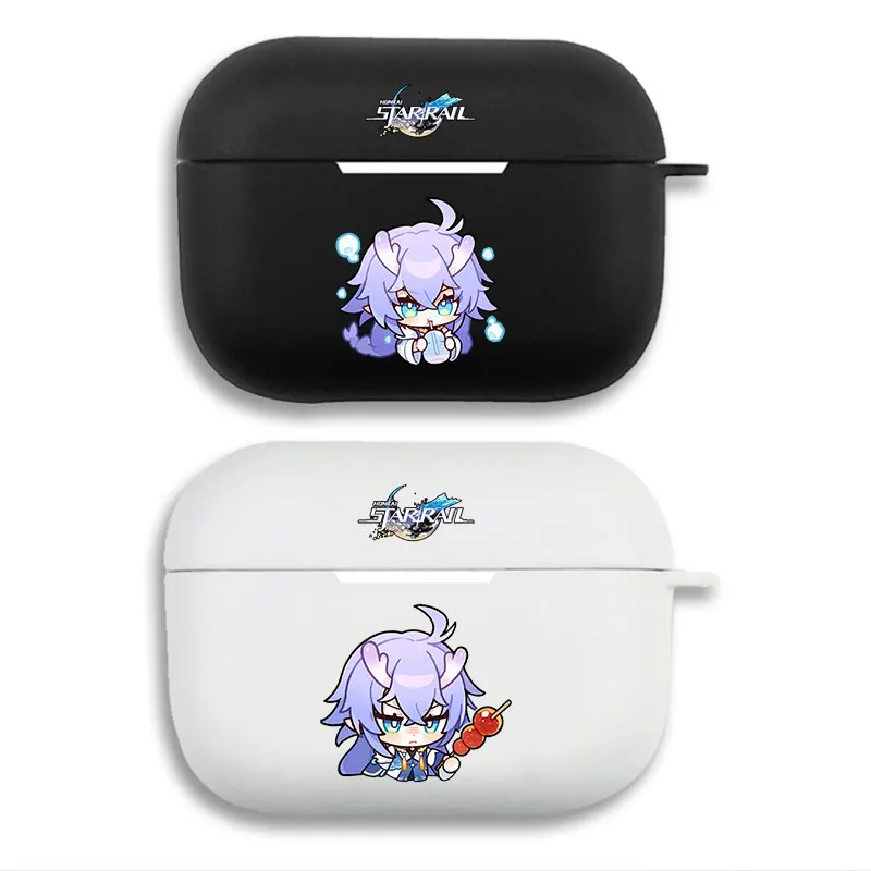 Original God Bailu — Cute Chibi Dragon Girl Graphic Matte Soft Silicone AirPods Case