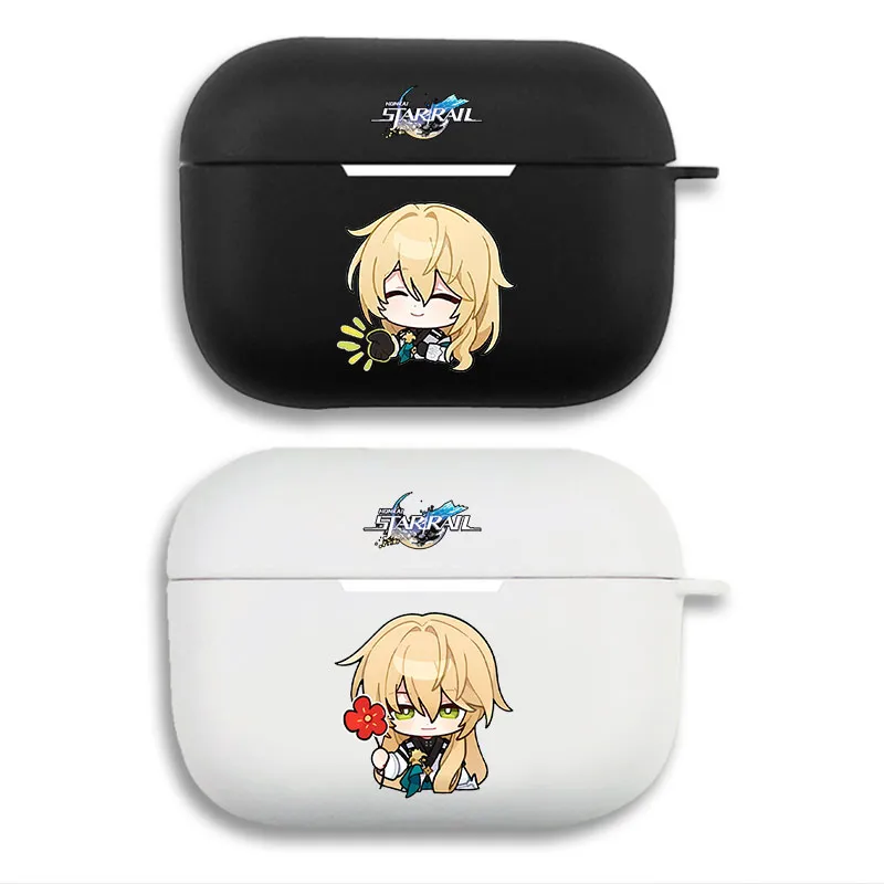 Original God Luocha — Cute Chibi Character Graphic Matte Soft Silicone AirPods Case