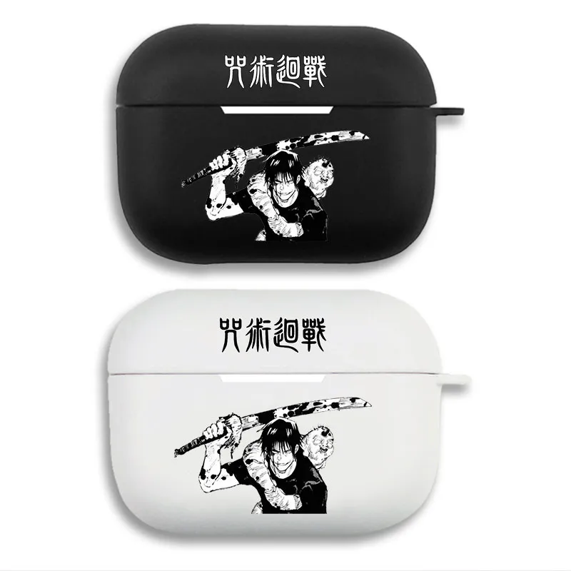 Curse Exorcist Toji Fushiguro — Anime Character Graphic Matte Soft Silicone AirPods Case